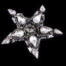 Star Pentagram Beaded Rhinestone Applique Sew on Patch DIY Clothing Accessories