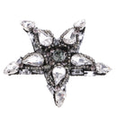 Star Pentagram Beaded Rhinestone Applique Sew on Patch DIY Clothing Accessories