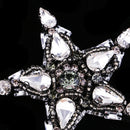 Star Pentagram Beaded Rhinestone Applique Sew on Patch DIY Clothing Accessories
