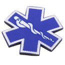 Blue International Rescue Mark Shape Patch Applique Sew On Outdoor Backpack 70mm