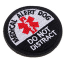 Embroidery " Medical Allert Dog " Applique Patch Sew On Bag Hat Jeans Craft Black