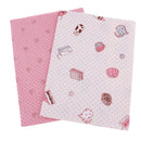 2 pcs Snack Series Pattern Printed Sewing Cotton Fabric DIY Quilting/Patchwork Fabrics