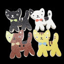 50 Pieces Mixed Color Wood Buttons 2-holes Cat Buttons for DIY Sewing Scrapbooking
