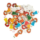 30 Pieces Mixed Color Wood Buttons 2-hole Girl Buttons for DIY Sewing Scrapbooking