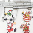 50 Pieces Mixed Christmas Pattern Wood 2 Hole Buttons for DIY Sewing Scrapbooking