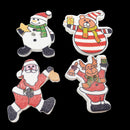 50 Pieces Mixed Christmas Pattern Wood 2 Hole Buttons for DIY Sewing Scrapbooking