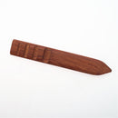 Wood Leathercraft Flat Wood Edge Slicker Burnisher for DIY Leather Working