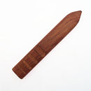 Wood Leathercraft Flat Wood Edge Slicker Burnisher for DIY Leather Working
