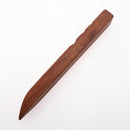 Wood Leathercraft Flat Wood Edge Slicker Burnisher for DIY Leather Working