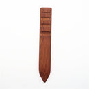 Wood Leathercraft Flat Wood Edge Slicker Burnisher for DIY Leather Working