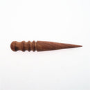 Wood Leathercraft Round Wood Edge Slicker Burnisher for DIY Leather Working