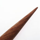 Wood Leathercraft Round Wood Edge Slicker Burnisher for DIY Leather Working