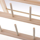 Thread Holder Wood Rack 28 Spool Stand Thread Cones Organizer Foldable Wall