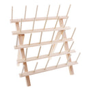 Thread Holder Wood Rack 28 Spool Stand Thread Cones Organizer Foldable Wall