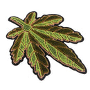 New Embroidered Leaf Shaped Applique Iron On Sew On Patches for Clothes Bags Hat Decor