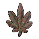 New Embroidered Leaf Shaped Applique Iron On Sew On Patches for Clothes Bags Hat Decor