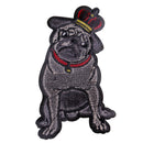 Large Pug Dog Embroideried Iron On Patch Badge Applique Clothing Accessories