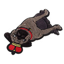 Large Pug Dog Embroideried Iron On Patch Badge Applique Clothing Accessories