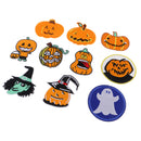 10 Pieces Assorted Halloween Embroidered Sew Iron On Patches Appliques DIY Decoration