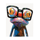1 Set of Diamond Painting Kit Craft Embroidery Cross Crafts Stitch Home Decoration(Cool Frog)