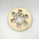 10Pcs Wooden Wood Base Disk Circle Snowflake Pieces for Crafting Cardmaking