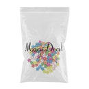 100pcs Multi Colors Wood Flower Buttons DIY Decorative Buttons Sewing Scrapbooking