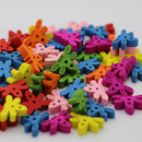 100pcs Cartoon Dragonfly Wooden Button 2 Holes for Sewing Scrapbooking DIY Crafts