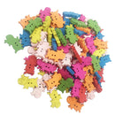 100pcs Cartoon Cow Wooden Buttons 24 x 17mm Sewing Crafts 2 Holes Wholesales