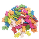 100pcs Cartoon Cow Wooden Buttons 24 x 17mm Sewing Crafts 2 Holes Wholesales
