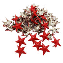 50 Pieces DIY Red Star Rivets Studs Alloy Decorative Buttons Garment DIY Crafts