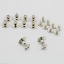 10PCs Metal Silver Chicago Button Screws Nail Rivets for Album Bookbinding Leather Craft Decor