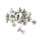 10PCs Metal Silver Chicago Button Screws Nail Rivets for Album Bookbinding Leather Craft Decor