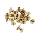 10 Sets Binding Stud Belt Bag Screw Nail Rivet for DIY Leather Accessories Bookbinding Gold