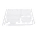 12 Pieces Acrylic Shoulder Bag Handbag Pattern Template Stencil DIY Leather Hand Craft 340x170x140mm