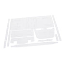 12 Pieces Acrylic Shoulder Bag Handbag Pattern Template Stencil DIY Leather Hand Craft 340x170x140mm