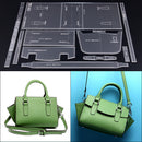 12 Pieces Acrylic Shoulder Bag Handbag Pattern Template Stencil DIY Leather Hand Craft 340x170x140mm