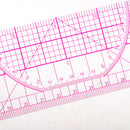 Plastic Multi-function Styling Design Measuring Ruler for Patchwork Quilting Crafts