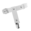 Harajuku White Leather Punk Thigh Ring Leg Loop Garter Foot Ring with Buckle