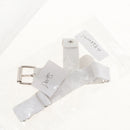 Harajuku White Leather Punk Thigh Ring Leg Loop Garter Foot Ring with Buckle