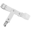 Harajuku White Leather Punk Thigh Ring Leg Loop Garter Foot Ring with Buckle