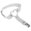 Harajuku Heart Rivet Thigh Ring Street Dance Leg Hoop Punk Garter Anti-Slip Clips Belt White