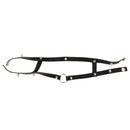 Vintage Punk PU Leather Choker Necklace Goth O-Ring Choker Collar Hoop Chain