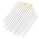 16Pcs/set Steel Hand Sewing Needles For Embroidery Cross Stitch Gold Eye