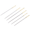 6Pcs Steel Hand Sewing Needles Lot for Embroidery Cross Stitch Assorted Size