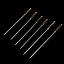 6Pcs Steel Hand Sewing Needles Lot for Embroidery Cross Stitch Assorted Size