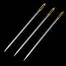 Pack of 3 Thick Big Eye Sewing Needles Embroidery Needles Hand Sewing