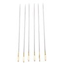 6Pcs Steel Hand Sewing Needles For Embroidery Cross Stitch Gold Eye 1*69mm