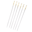 6Pcs Steel Hand Sewing Needles For Embroidery Cross Stitch Gold Eye 1*69mm