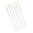 6Pcs Steel Hand Sewing Needles For Embroidery Cross Stitch Gold Eye 1*69mm