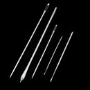 5 x Steel Straight Needles + 2 x Steel Curved Needles Hand Sewing Needles set